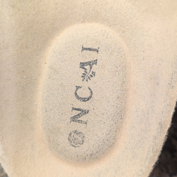 ONCAI stripe comfort cork footbed 2 strap Vacation slip on sandals sz 9 - Picture 2 of 10